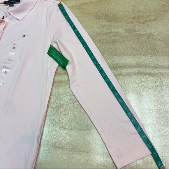 Tommy Hilfiger Women’s Pink Long Sleeve Polo Top Size XL - Picture 12 of 12